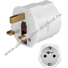 Goobay utaz�adapter EU (Typ F) UK (Typ G) feh�r
