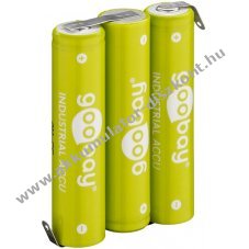 Goobay forrf�l LSD AAA (Micro) Akkumul�tor 3,6V 800mAh 3db/csomag NiMH - Ki�rus�t�s