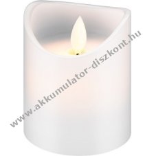 Goobay LED val�di viaszos gyertya feh�r 7,5x10cm 3xAAA 6/18h id�z�t� - A k�szlet erej�ig