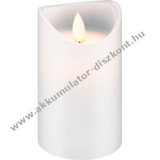 Goobay LED val�di viasz gyertya feh�r 7,5x12,5cm id�z�t� - A k�szlet erej�ig