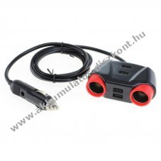 OTB aut�s adapter eloszt� (12-24V) 2db szivargy�jt� �s 4db USB csatlakoz�ssal