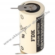 FDK (ehem. Sanyo) CR17335 2/3A nyomtatott forrf�llel 10mm 3db/csomag l�tium elem