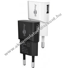 Goobay 5W USB-A h�l�zati adapter feh�r 1x USB-A csatlakoz�