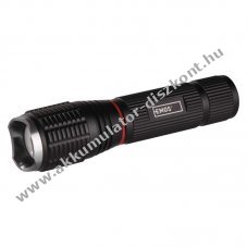F�m LED-es zsebl�mpa, 5W + 3W COB, 3db AAA elem, F�KUSZ, 230 lm