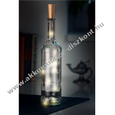 10 LED-es hangulatos f�nysor �vegpalackokhoz id�z�t�vel 1db - Ki�rus�t�s