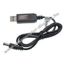 USB csatlakozkbel DC csatlakoz 5,5mm x 2,5mm, 5V / 3A , 12V / 1A