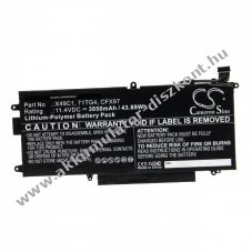 Helyettest Akkumultor Dell Latitude 5289 2-in-1 3850mAh