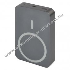 EMOS Powerbank WI 1046, 10000mAh, 20W, Wireless tlts, MagSafe compatibilis, szrke
