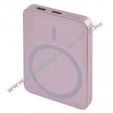 EMOS Powerbank WI 522, 5000mAh, 20W, Wireless tlts, MagSafe compatibilis, lazac