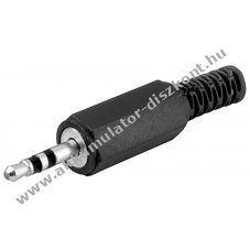 Goobay 2,5mm sztere� jack dug� 3 p�lus�