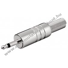 Goobay 3,5mm mono sztere� jack dug� 2 p�lus� forraszthat�