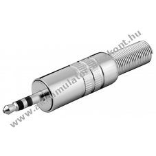Goobay 3,5mm sztere� jack dug� 3 p�lus� forraszthat�