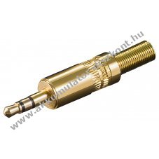 Goobay 3,5mm sztere� jack dug� 3 p�lus� forraszthat�