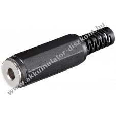 Goobay 3,5mm sztere� jack aljzat 3-p�lus� forraszthat�