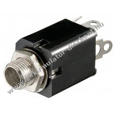 Goobay 6,35mm sztere� be�p�t� aljzat z�rt kivitel 3 p�lus