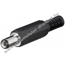 Goobay DC csatlakoz� 2,1mm x 5,5mm hajl�t�sv�delemmel