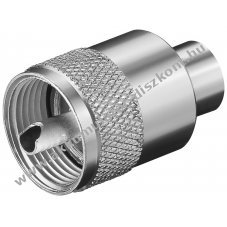 Goobay UHF csatlakoz� max 5,3mm �tm�r�j� RG 58/U k�belhez