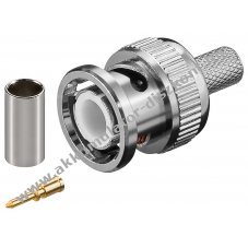 Goobay BNC krimpdug� RG-59/U k�belhez aranyozott t�vel