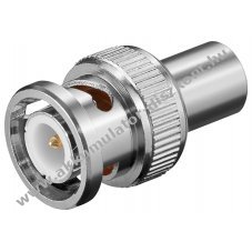 Goobay BNC v�gellen�ll�s 75 Ohm f�m kupakkal aranyozott �rintkez�vel