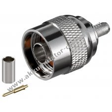 Goobay N-csatlakoz� krimpelhet� 5,2mm RG 58 k�belhez aranyozott �rintkez�vel