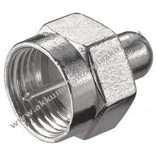 Goobay F-csatlakoz�s 75 Ohm z�r�ellen�ll�s cinkb�l