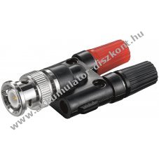 Goobay BNC csatlakoz� 2x 4mm ban�n aljzattal m�r�m�szerekhez