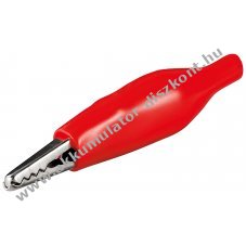 Goobay krokodilkapocs 32,5mm piros