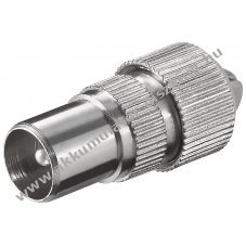 Goobay koaxi�lis csatlakoz� csavaros r�gz�t�ssel f�m kivitel