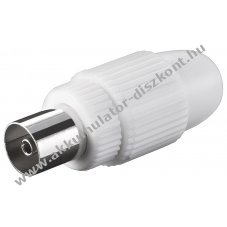 Goobay koaxi�lis csatlakoz� m�anyag csavaros r�gz�t�ssel