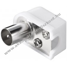 Goobay koaxi�lis sz�gcsatlakoz� csavaros r�gz�t�ssel m�anyagb�l