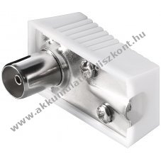 Goobay koaxi�lis sz�gletes csatlakoz� m�anyagb�l csavaros r�gz�t�ssel