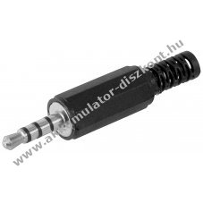 Goobay 3,5mm sztere� jack dug� 4 p�lus�