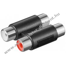 Goobay k�tutas RCA (cinch) adapter 2x RCA (cinch) aljzat nikkelezett �rintkez�kkel