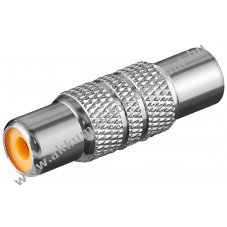 Goobay f�m RCA (cinch) adapter 1x aljzat 1x aljzat