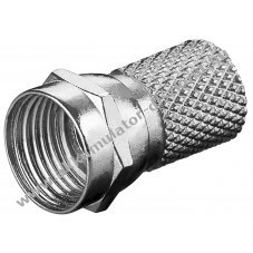 Goobay F-csatlakoz� 7,0mm koaxi�lis k�belhez nikkelezett �rintkez�kkel