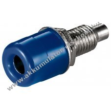 Goobay 4mm k�k ban�ndug� aljzat menetessel 2 any�val