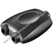 Goobay TOSLINK digit�lis audio eloszt� 1 bemenet 2 kimenet fekete
