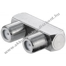 Goobay F-csatlakoz� U-forma F-aljzat F-aljzat adapter r�z-cink �tv�zet