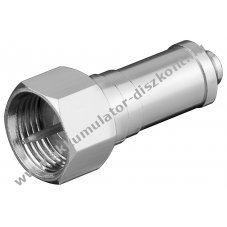 Goobay F csatlakoz�s 75 Ohm v�gellen�ll�s DC-blokkal