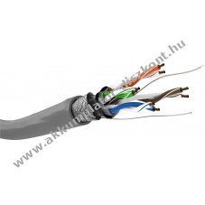 Goobay CAT 5e h�l�zati k�bel SF UTP 100m sz�rke AWG 26/7 PVC k�peny