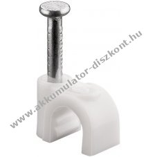 Goobay k�belbilincs 5mm feh�r 100db/csomag