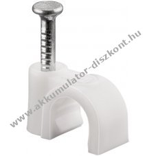 Goobay k�belbilincs 6mm feh�r 100db/csomag