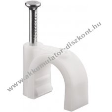 Goobay k�belr�gz�t� 10mm feh�r 100db/csomag