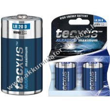 Tecxus LR20 D alk�li-mang�n elem 2db/csomag 1,5V