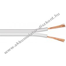 Goobay hangsz�r�k�bel feh�r 100m 2 x 1,5 mm2 CCA