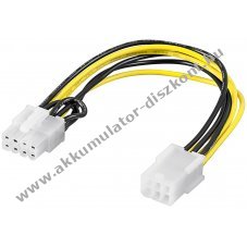 Goobay PCI-E grafikus k�rtya t�pk�bel 6 t�s 8 t�s PCIe csatlakoz�val