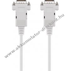 Goobay D-SUB 9 t�s soros k�bel 2m csatlakoz�-csatlakoz�