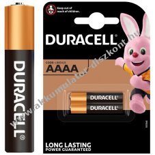 Duracell LR61/AAAA (Mini) (MN2500) elem 1,5V 2db/csomag alk�li-mang�n