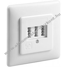 Goobay 3db TAE-NFN aljzat csavaros csatlakoz�val feh�r