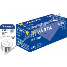 Varta SR48 V393 ez�st-oxid cink gombelem 10db/csomag 1,55V